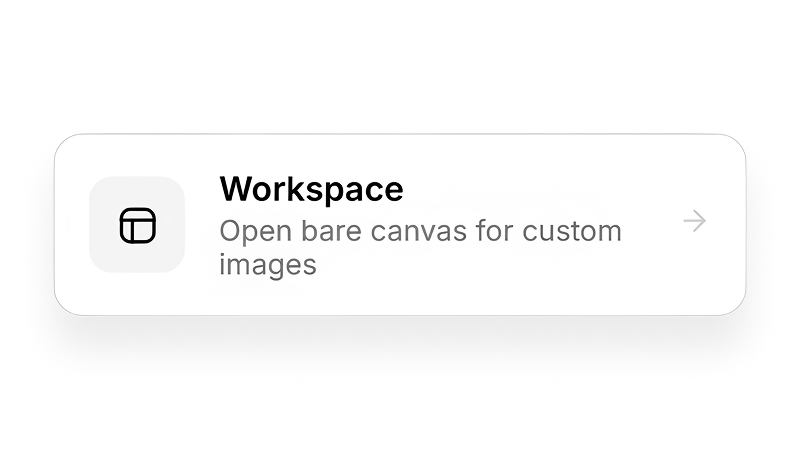 Blank workspace / upload