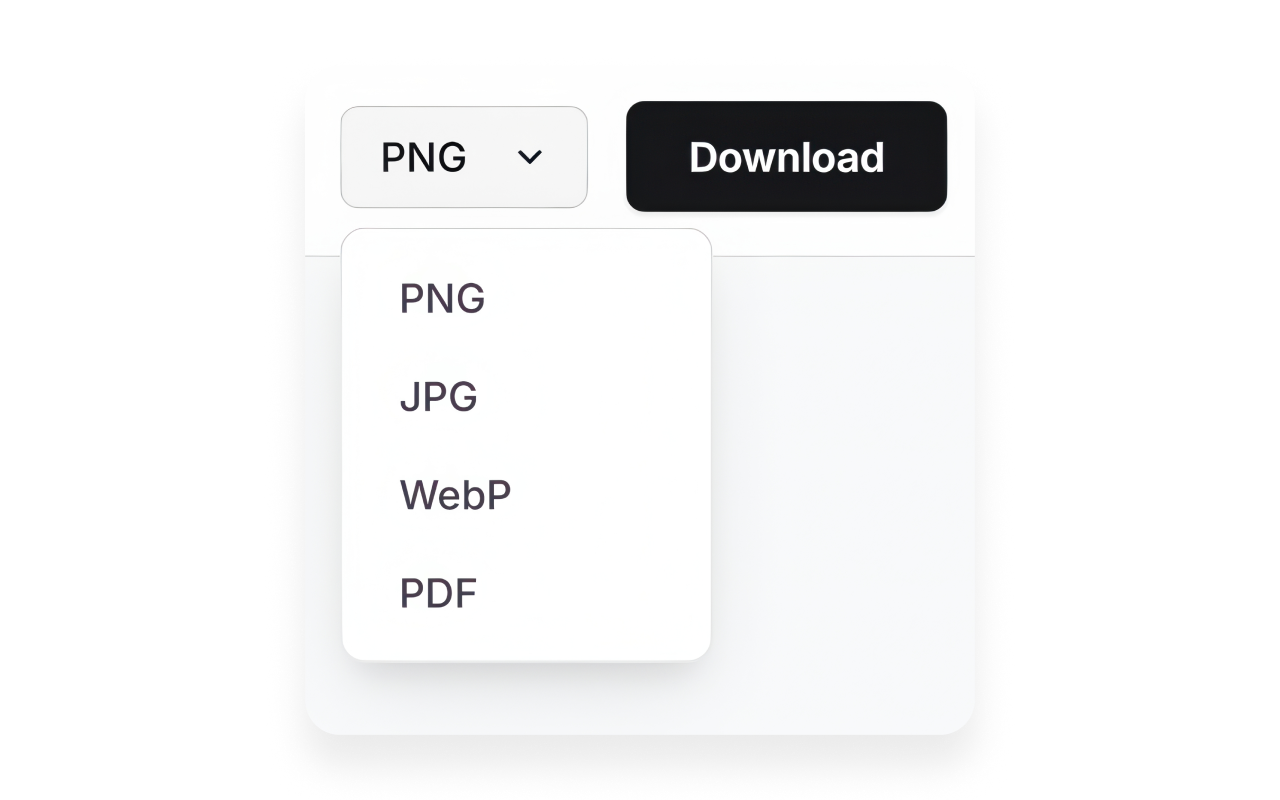 Export dialog