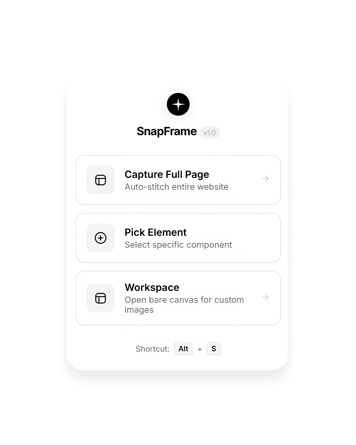 SnapFrame editor in action